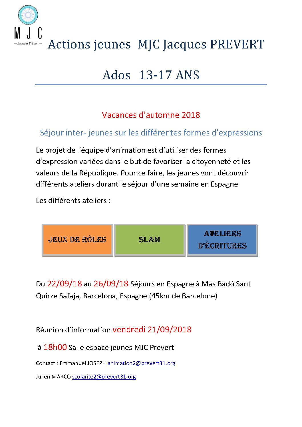 Espace jeunes