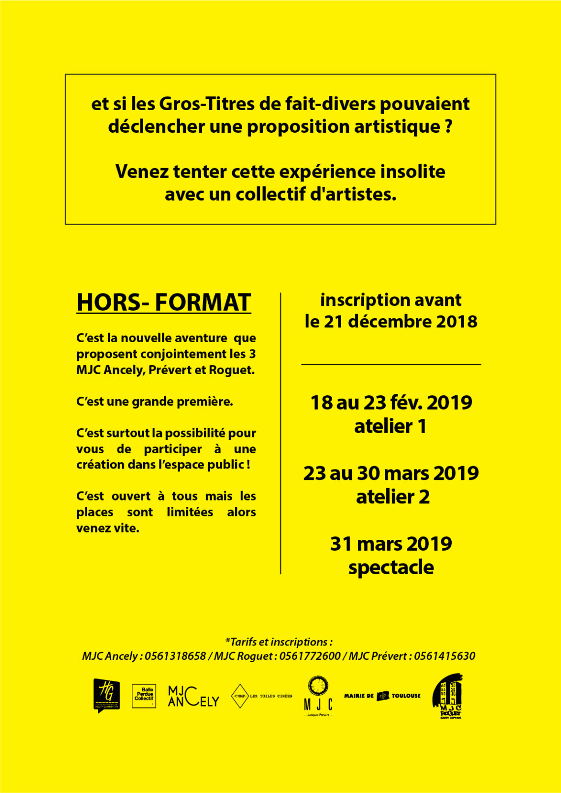 Contact & inscriptions